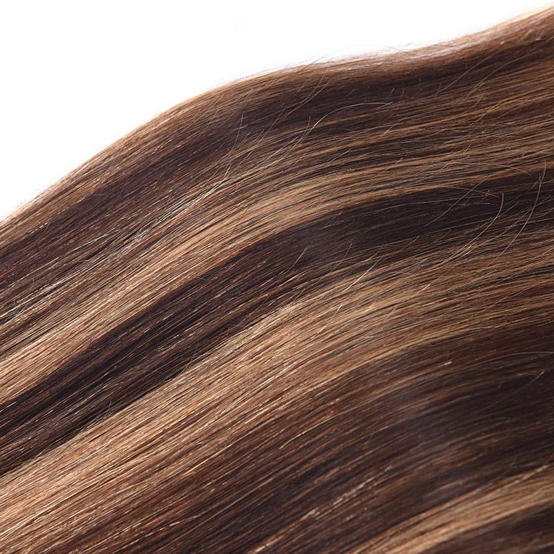 Highlight #4/27 Straight 3 Bundles 100% Virgin Human Hair Extension