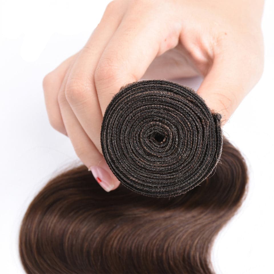 Chocolate Color Brown Body Wave 3 Bundles 100% Virgin Human Hair Extension