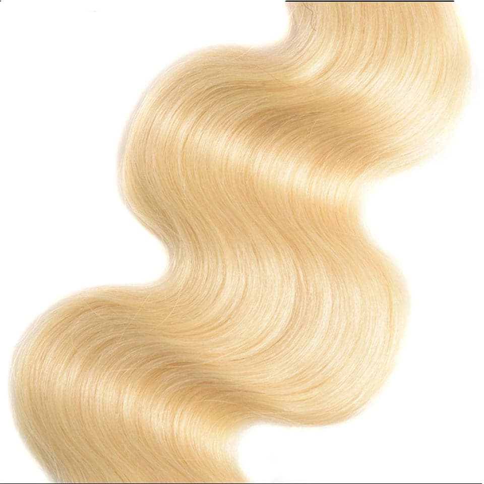 613 Blonde Color Body Wave 4 Bundles Virgin Human Hair Extensions