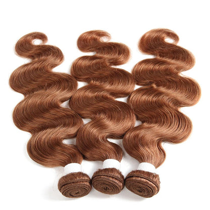 #30 Color body wave 3 Bundles 100% Virgin Human Hair Extension