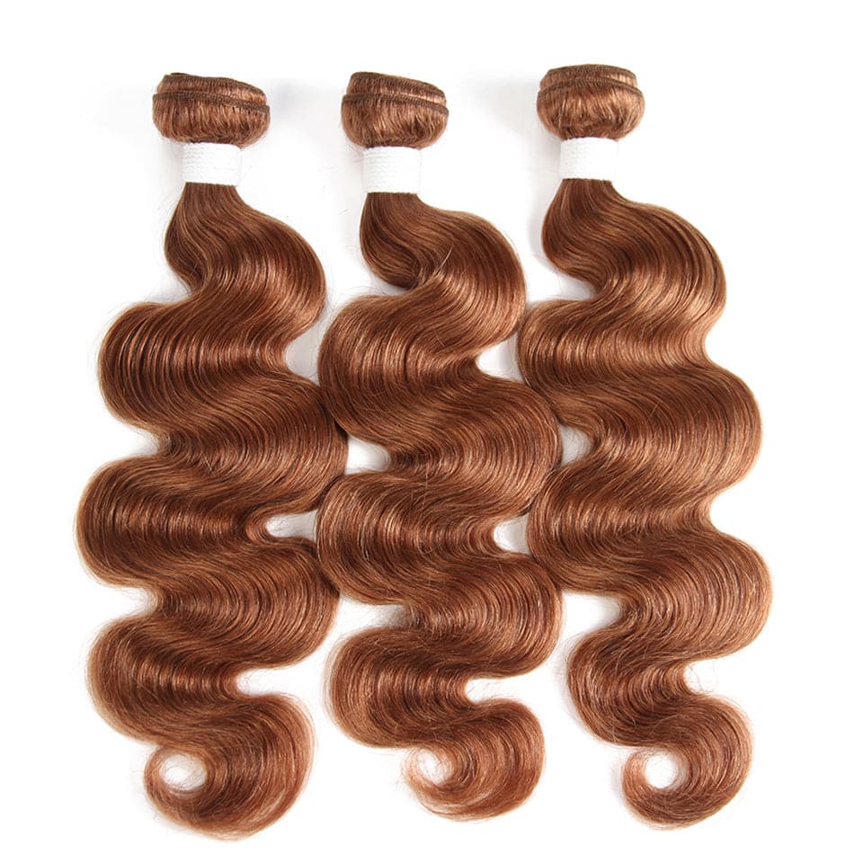 #30 Color body wave 3 Bundles 100% Virgin Human Hair Extension