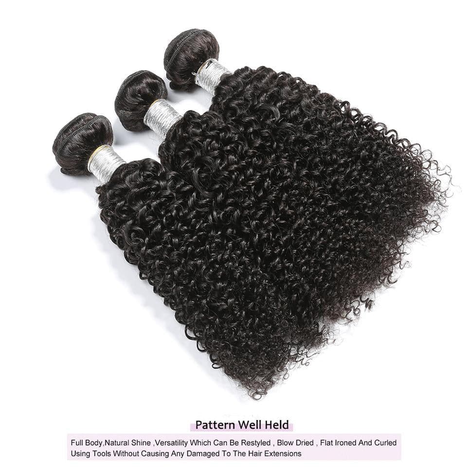 Brazilian Kinky Curly 4 Bundles Virgin Human Hair Extensions 8-40 inches