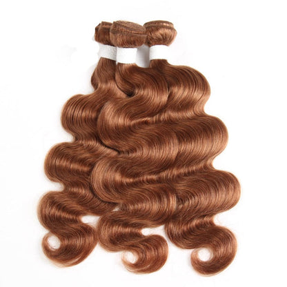 #30 Color body wave 3 Bundles 100% Virgin Human Hair Extension