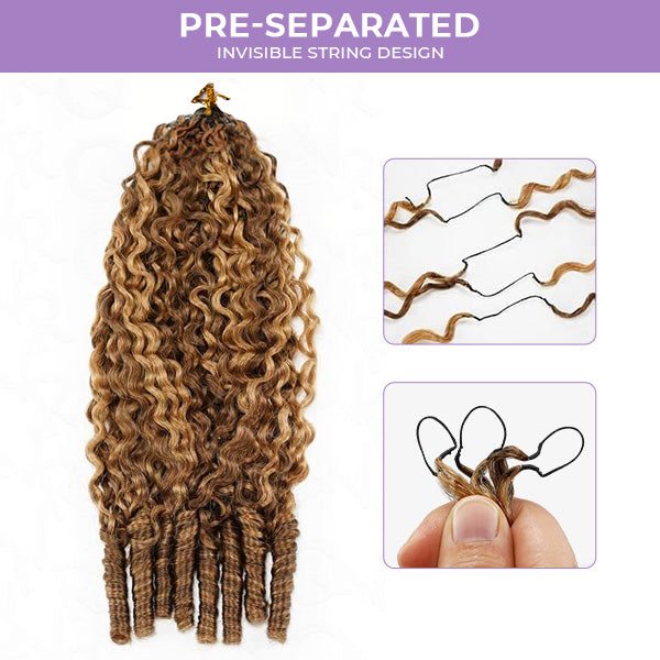 Pre-Sale | HAIR Highlight 4/27 Burmese Curly Crochet Human Hair With Miracle Knots for Easy Install