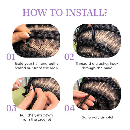 Pre-Sale | HAIR Highlight 4/27 Burmese Curly Crochet Human Hair With Miracle Knots for Easy Install