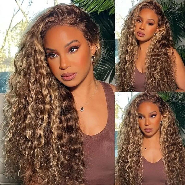 Pre-Sale | HAIR Highlight 4/27 Burmese Curly Crochet Human Hair With Miracle Knots for Easy Install