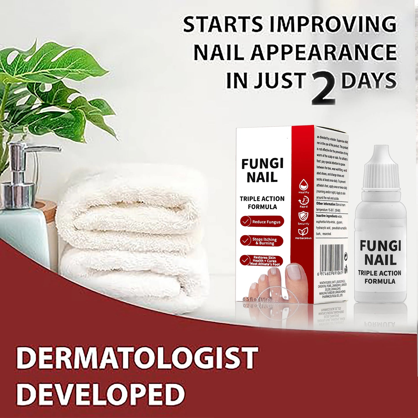 Restore Clear, Healthy Nails: Fast-Acting Antifungal Repair Solution