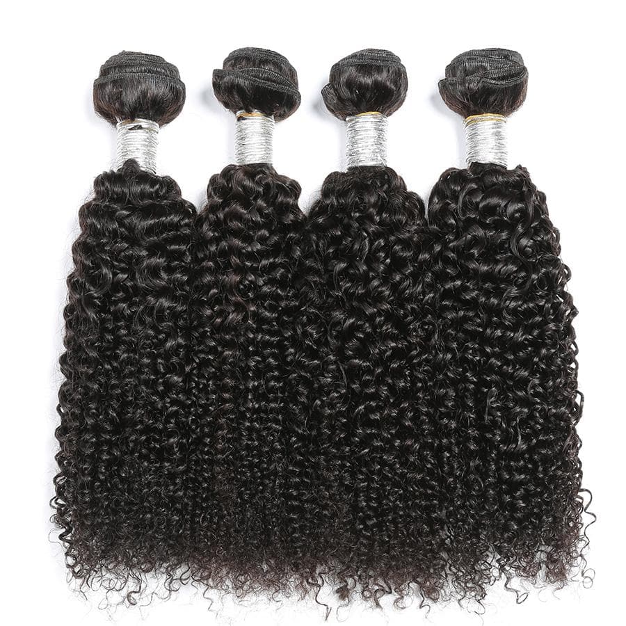 Brazilian Kinky Curly 4 Bundles Virgin Human Hair Extensions 8-40 inches
