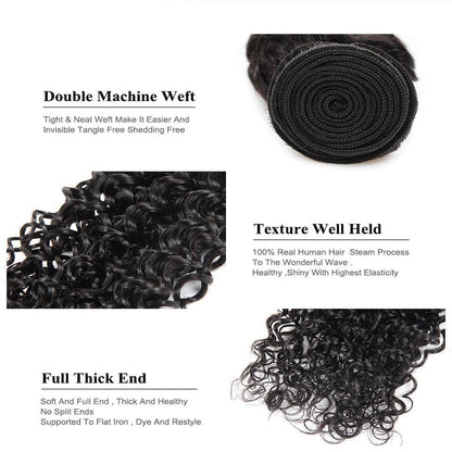 Brazilian Kinky Curly 4 Bundles Virgin Human Hair Extensions 8-40 inches