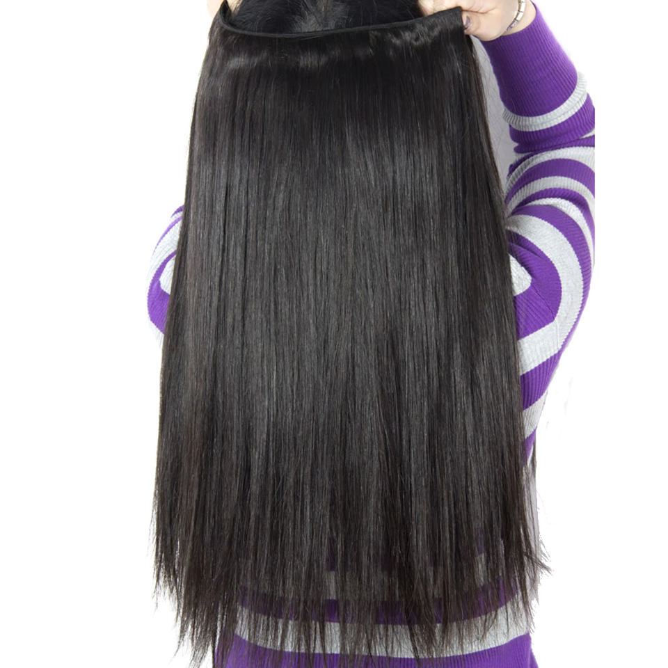 3 Bundles Indian Straight Virgin Human Hair Extension 8-40 inches