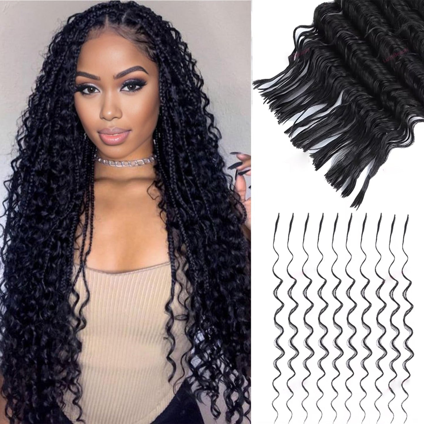 Bulk For Braiding Hair Deep Wave  No Weft Brazilian Virgin Human Hair for Braiding Hair